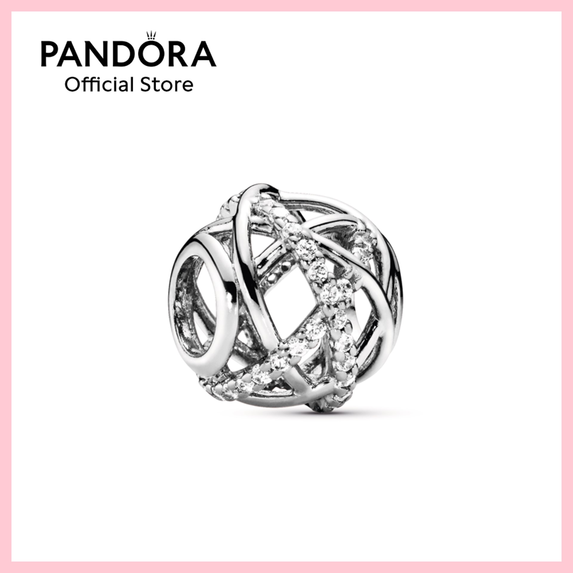 Pandora Sparkling Lines Openwork Charm