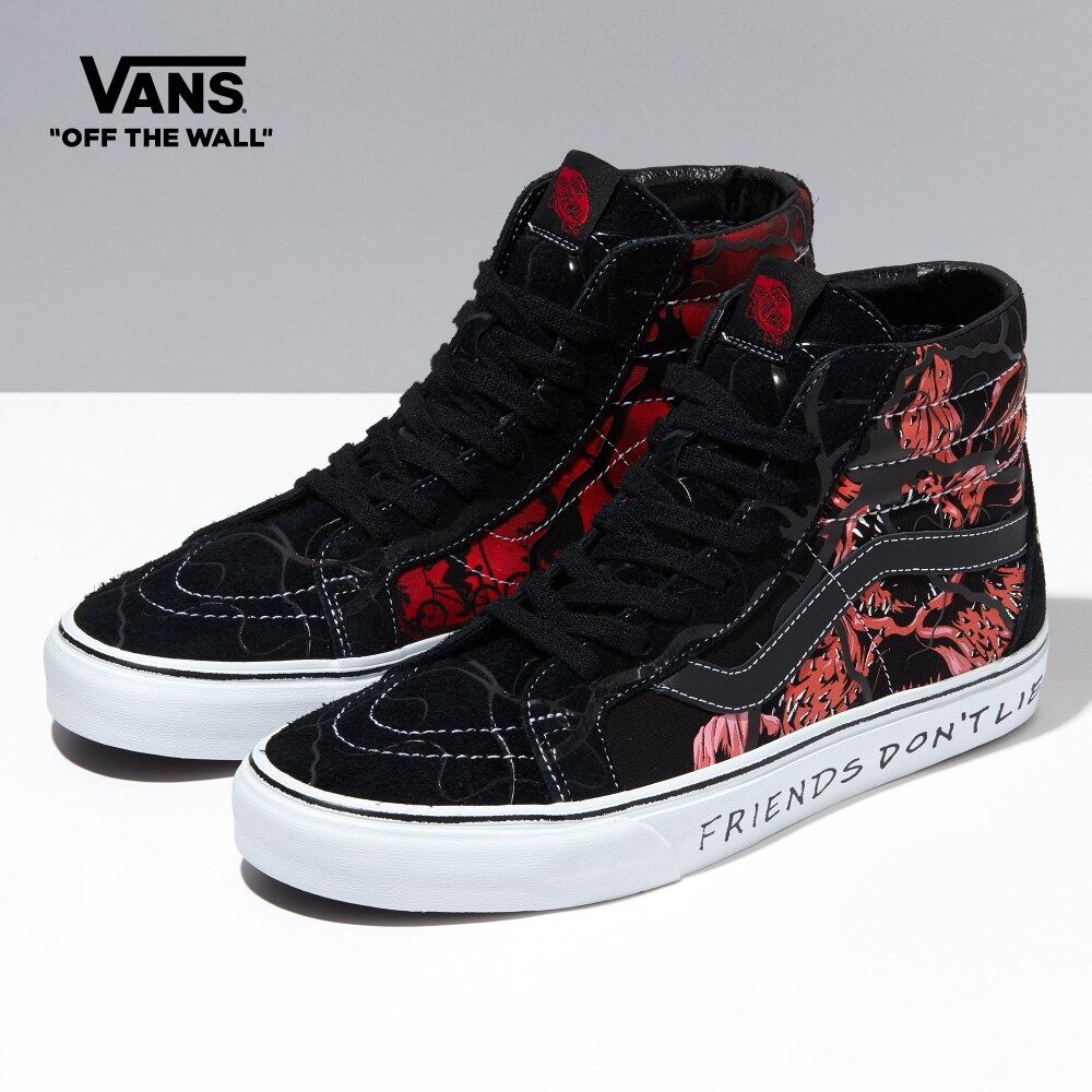 Vans X Stranger Things Sk8-Hi Reissue Sneakers Women (Unisex US Size) BLACK VN0A2XSBY091