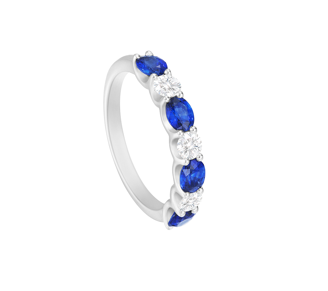 Lee Hwa Jewellery Sapphire Diamond Ring